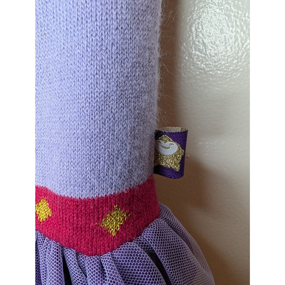 Disney Wish Asha Character Dress Purple Tulle Embroidered Girls Size 4T - Picture 2 of 9